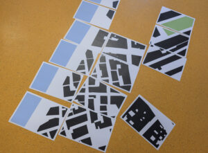 Stadtplangrundrisse als Puzzle